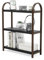 Umbra Bellwood Freistehendes Regal mit 3 Ablagen, Modernes Standregal aus Bugholz, Schwarz/Walnuss, Pappelholz