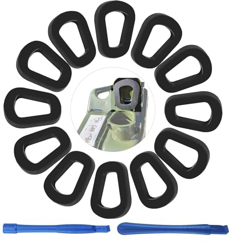 Universal Jerry Can Seal - 12 Pcs Rubber Gaskets For 5l, 10l, 20l Fuel Cans, With Cross & Round Handles
