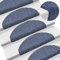 INLIFE Selbstklebende Treppenmatten 5 STK. Blau 65x21x4cm Nadelvlies-9708