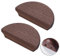 YHBZ Half-circle Decorative Handles,Wooden Handle Half moon drawer pull,Cupboard handles (2 pieces) Furniture knobs Beech doors Pulls,C