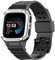 MiRUSI Compatibile con Fitbit Versa 4/3/2/1/Versa Lite/Sense 2/Fitbit Sense Watch Bands, robusti braccialetti sportivi di protezione (Nero &argento)