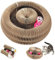 Rascador para Gatos Carton, Magic Organ Cat Scratching Board Plegable, Cat Scratcher con Bola de Juguete, Tabla de Rascar para Gatos de Cartón Corrugado
