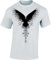 Wikinger Tshirt Herren | Schattenrabe T-Shirt | Viking Shirt Männer (Weiß 5XL)