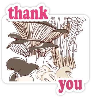 Yummy Home Dishes Swamm Illustration Thank You Aufkleber Zitat Grateful