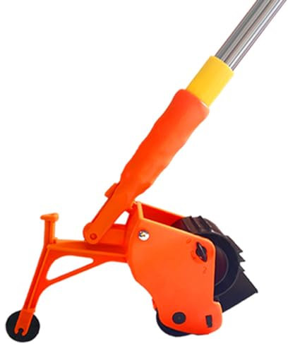 BURLOE Manueller Bodenband Applikator, Manuelles Markierungswerkzeug Handschiebeband Bindemaschine Wiederverwendbarer Klebebandapplikator,Orange