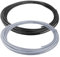 Universal Radnabe Felgenkantenschutz Ring und Styling, Universelle Stil Auto Felgenband Radnabe Kante Ring Selbstklebende Protektoren (8m schwarzer Rillenstreifen + grau Streifen)