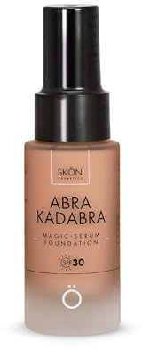 Skön Abrakadabra Glow - Siero Fondotinta con Protezione Solare SPF30, Siero Viso Acido Ialuronico con Olio di Cocco e Vitamina E per Incarnato Uniforme e Luminoso - per Tutti i Tipi di Pelle, 30 ml