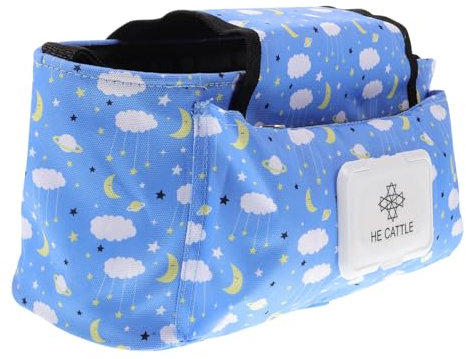 GARVALON Getränkehalter Buggy Kinderwagen Tasche Kinderwagen Zubehör Kinderwagen Organizer An Bord Aufkleber Für Autos Kinderwagen Organizer Tasche Kinderwagen Zubehör Zubehör Warenkorb Oxford Stoff