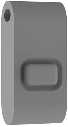 Candeo Kinetic Silicon Fob - 1 Button, Grey | RF Receiver Modules | Eco Friendly | Battery Free | Wireless Control | Versatile 2 Way System | Kinetic Push Button | Portable Home Control