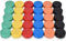 Linkgood 30 Stück Kleine Magnete - 20 mm - 6 Farben Kühlschrankmagnete, Whiteboard-Magnete für Magnettafel, farbige Klebemagne, ideal für Kiihischrank, Tafel, Schließfach, Büro,Werkstatt