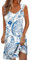 uxxnjfg Robe Été Femme, Robe Longue Boheme Mi Longue Fluide Robe Boheme Grande Taille Femme Col Rond Robe Coton sans Manches Pas Cher Femme Vetement Femme Ete Marque Robe Bleu Clair L