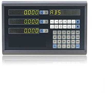 Lineare Skala mit digitaler Anzeige Komplette 3-Achsen-Kit/Einheit/Set Digital-Anzeige mit 3 Stck 5U lineare Waagen/Encoder/Sensorabmessungen for Fräsen/Drehmaschinen(One Piece display)