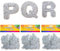3 Sets Glitter Foam Letter Stickers, EVA Foam Alphabet Stickers A-Z, Self Adhesive Glitter Labels, Silver