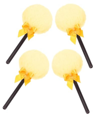 CALLARON 4stücke Puderquasten Für Make-up Und Körperpflege Weicher Plüschquast Für Gesicht Und Haut Tragbar Und Wiederverwendbar Für Tägliche Schönheitsroutine