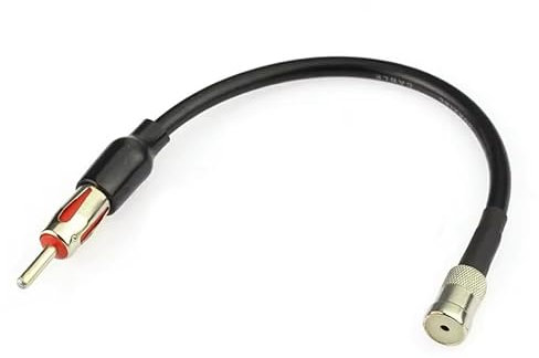 Panlouting Universale Antenna Autoradio Cavo Adattatore ISO a DIN Connettore per Volkswagen, VW, Skoda Autoradio, Testina Radio, Ricevitore CD Media | 30cm
