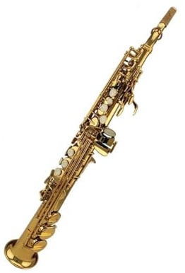 Professionell Saxofon Altsaxofon Rakt Rör Guldlack