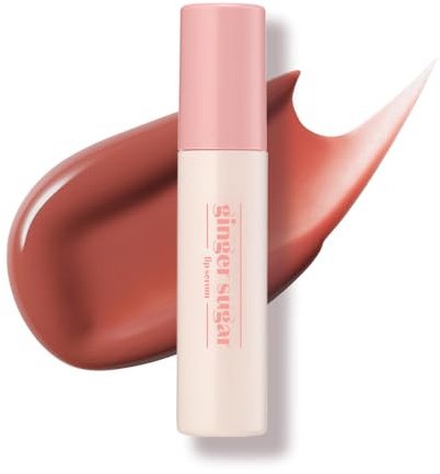 ETUDE Ginger Sugar Lip Serum lip balm with Mega Tip Applicator (Oat Brown) – Intensive Moisture, Glossy Tint & Nourishing Lip Care (13g)