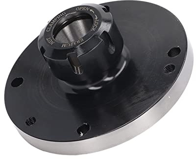 Badafaci Mandrin à Pince ER32, Mandrin de Tour CNC en Acier au Carbone avec une Précision de 0,005 pour la Gravure sur Fraiseuse, Diamètre 125 Mm et Hauteur 50 Mm