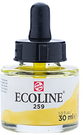 Ecoline Flüssige Aquarellfarbe Flasche 30 ml Sandgelb 259 (11252591)