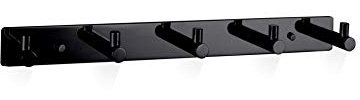 Decor Walther Hakenleiste schwarz 5 Haken BA HAK5