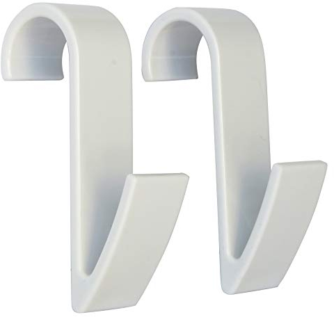 SOMATHERM FOR YOU - SRDB - Set di 2 ganci per tubo tondo bianco asciugamano asciutto