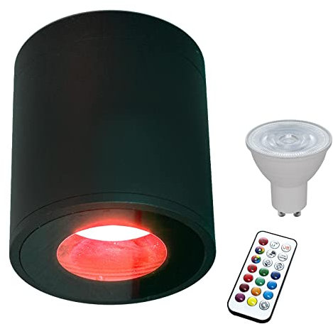 Planetitaly Lampada da parete o soffitto led RGB per ambienti umidi box doccia bagno turco vasca IP65 Dimmerabile programmi di luce cromoterapia