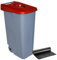 Famesa DEN015 Contenedor Reciclo 110 litros Abierto, Rojo, 420x570x880 mm