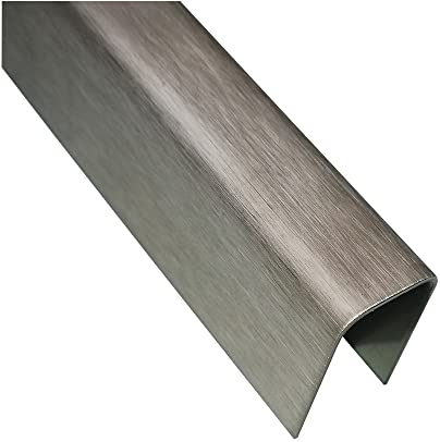 U-Winkel V2A U-Profil 1 Meter U Blech 0,8 mm stark (K240 geschliffen, 20x20x20 mm)