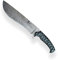 Machete Dellinger Overlevnad Damask & Damaststahl Machte & Outdoor Damast Machete 225 mm Klinge
