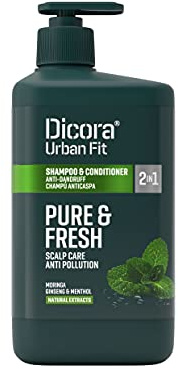 DICORA URBAN FIT Dicora Uf Shampoo 2In1 Pure & Fresh für Damen und Herren, ideal für Pflege & Styling, mit 800 ml