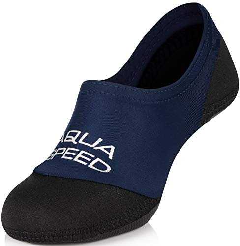 Aqua Speed NEO SOCKS Tauchsocken für Herren | 44-45 | Neoprensocken | Männer | Rutschfeste Sohle | Elastisch | Leicht - Dunkelblau/Schwarz, Größe:44/45