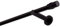 Bastone per tende nero, 160 cm, 1 binario, 19 mm, in metallo, fissaggio a parete, cilindro