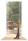 SHRRL Porte grillagée/barrière pour chat et chien, épaisse, pour porte de balcon - 100 cm x 210 cm - Pour salon, chambre, cuisine, terrasse, anti-griffures, avec fermeture éclair