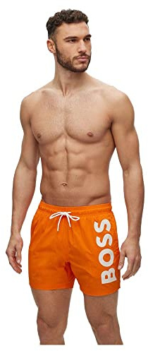 BOSS Herren Swim_Short Octopus, Orange, M