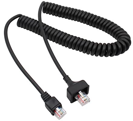 8 Pin RJ45 Replacement Microphones Cable Cord Wire Compatible for Kenwood KMC-30 KMC-32 KMC-35 KMC-36 Handheld Microphone for Kenwood NX700 NX800 NX720 NX820 NX740 NX840 TK7160 TK7320 TK8102 radio