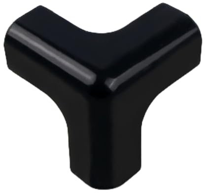 Luojuny 4 Stück Möbelschutzecken, weicher Tischeckenschutz, Babyschutzkante, 3D-Eckenschutz, Kindersicherheits-Antikollisionsecken, Möbelstoßstange für Kamin, Treppenschrank Schwarz