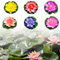 6 Stück Wasserlilie Pflanzen, Künstliche Seerosen, Teichdeko für Draußen, Teichpflanzen Künstlich, Schwimmende Blumen Seerose Teichdeko,künstlicher Lotus für Aquarium Terrasse Garten Pool Garten Teich