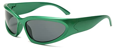 Long Keeper Polarisierte Sport Sonnenbrille Herren Damen Y2K Sonnenbrille Polarisiert Fahrradbrille Sportbrille Wrap Around Brille