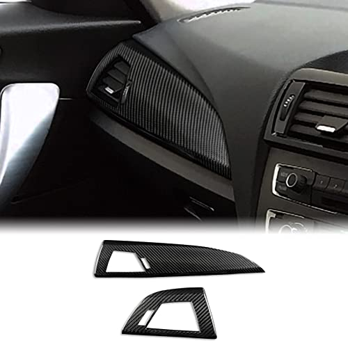 JORAsa für BMW 1er 2er F20 F21 F22 Kohlefaser-Zubehör Auto-Armaturenbrett-Abdeckung und Lüftungsschlitz-Aufkleber, Dekoration, Innenausstattung (schwarz)