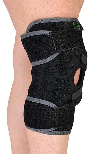Sportherapy Ginocchiera Ortopedica Universale con Supporti Flessibili e Stabilizzatore Rotuleo | Tutore Ginocchio in Neoprene Microforato Traspirante | Ginocchiera Sportiva Palestra