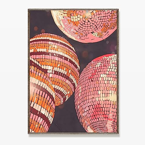 Taylor Mirror – Wanddekoration Disco Ball – Ästhetisches Poster Rosa – Vintage Funky Poster für Schlafzimmer – Bild Rosa – modischer Wanddruck