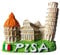 Kühlschrankmagnet Schiefer Turm von Pisa, Italien, Reise-Souvenir, 3D-Kühlschrankdekoration, Magnetaufkleber, Bastel-Kollektion