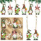 CHEERYMAGIC Christmas Wooden Ornaments,12PCS Colored Faceless Doll Tree Pendant Christmas Gnomes Pendant Hanging Ornaments Xmas Party Decoration Children Gift Xmas Gifts A4WLLRGJ (A)
