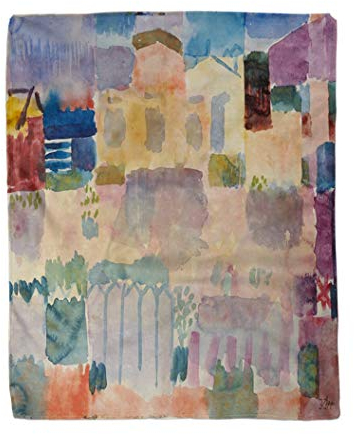 Flanell Decke Garten Im Europaviertel St. Germain In Der Nähe Von Tunis Sofaüberwurf Decke Warm Couchdecke Personalisierte Wohndecke Für Couch, Für Schlafzimmer, Bett, 125x150cm