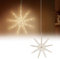 ECD Germany LED Deko Weihnachtsstern mit 30 warmweißen , 30cm, Gold, batteriebetrieben, Metall, Weihnachten Schneeflocke zum Aufhängen mit Beleuchtung & Timer, Innen, Weihnachtsdeko Fensterdeko