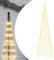 vidaXL LED-Weihnachtsbaum für Fahnenmast 3000 LEDs Warmweiß 800 cm