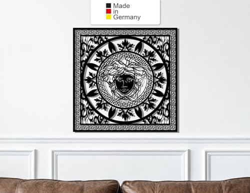 Medusa, Metall Wanddeko, Wanddeko Aus Metall, Metal Wall Art (Größe: 95 x 95 cm)