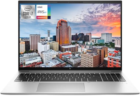 HP Elitebook 860 G9 - Computer portatile, display WUXGA da 16, 12th Gen Intel Core i7-1260P, 64 GB DDR5, 1 TB PCIe SSD, Intel Iris Xe, lettore di impronte digitali, tastiera QWERTZ, Windows 11 Pro,