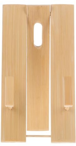 LIFKOME Bamboo Japanese Folding Fan Stand Wooden Tripod Fan Stand Wall Mount Japanese Handy Held Fan Holder for House Decor Wooden Color