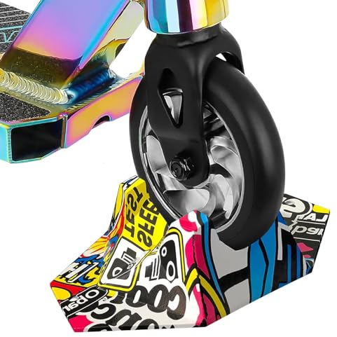 Universal Stunt Scooter Ständer, Scooter Stand Zubehör Ständer für Pro Stunt Scooter/e Scooter/Stunt Roller/Trick Roller Freestyle Roller/ 95 mm bis 125 mm Rädern